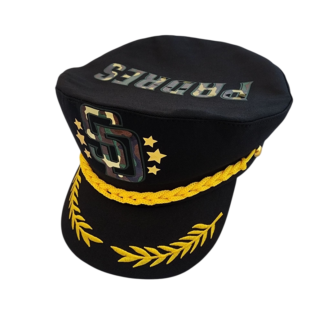 PADRES SAN DIEGO/ CAPTAIN HAT BLACK COTTON/ MILITARY EDITION - Picture 7 of 10